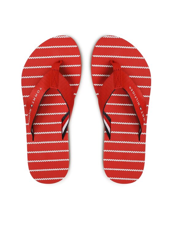 Tommy Hilfiger Japonke Essential Rope Sandal FW0FW07142 Rdeča