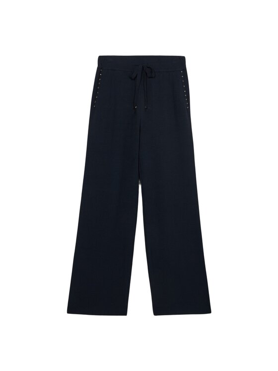 Oltre Oltre Pantaloni di tessuto P663J002321N034 Blu Baggy Fit