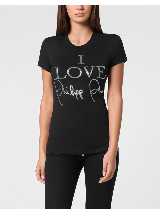 PHILIPP PLEIN PHILIPP PLEIN T-shirt 9447 Nero Skin Tight Fit