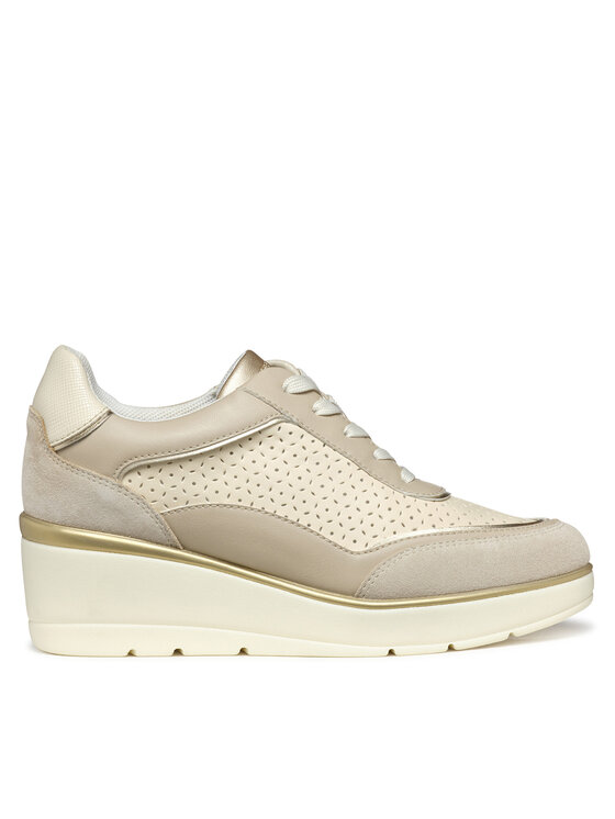 Geox Geox Snīkeri D Ilde D55RAB 05422 C5AH6 Bēšs