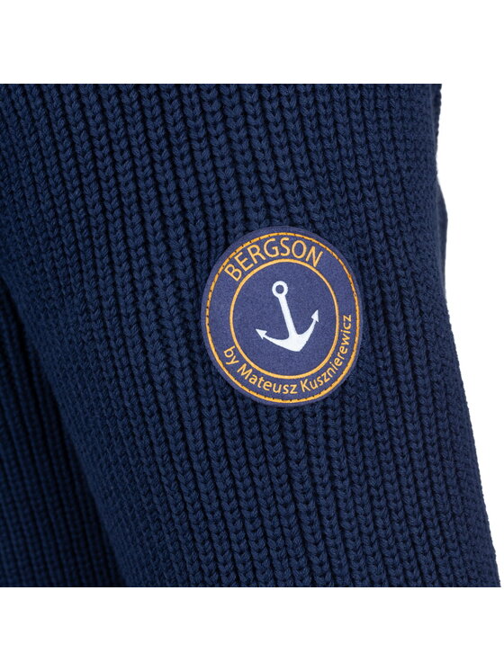 Bergson Bergson Sweter SAILOR Mateusz Kusznierewicz Granatowy Regular Fit