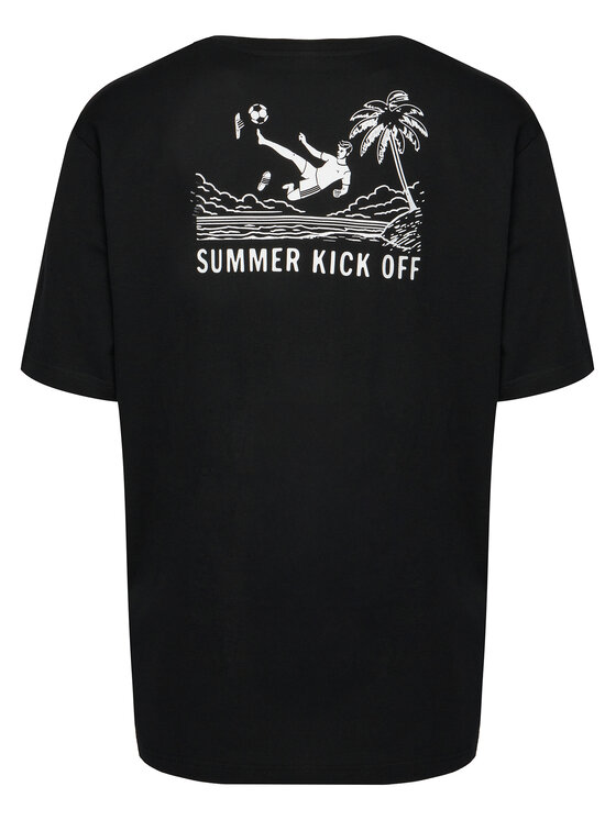 adidas adidas T-Shirt Summer Slides Sport Graphic JZ4998 Černá Regular Fit