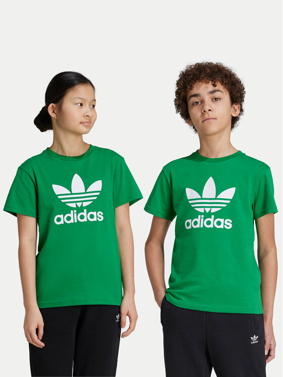 adidas T-krekls Trefoil IY4003 Zaļš Regular Fit