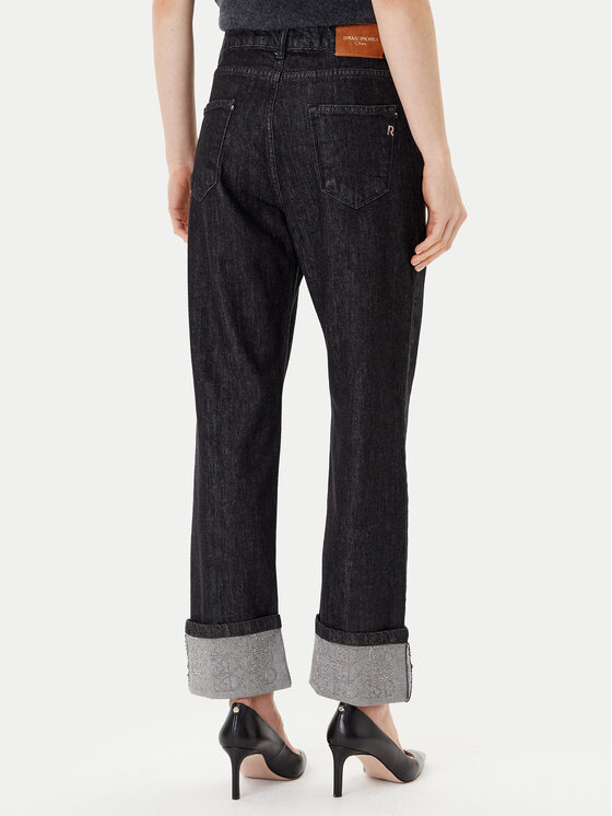 Rinascimento Rinascimento Τζιν CFC0125150003 Μαύρο Loose Fit