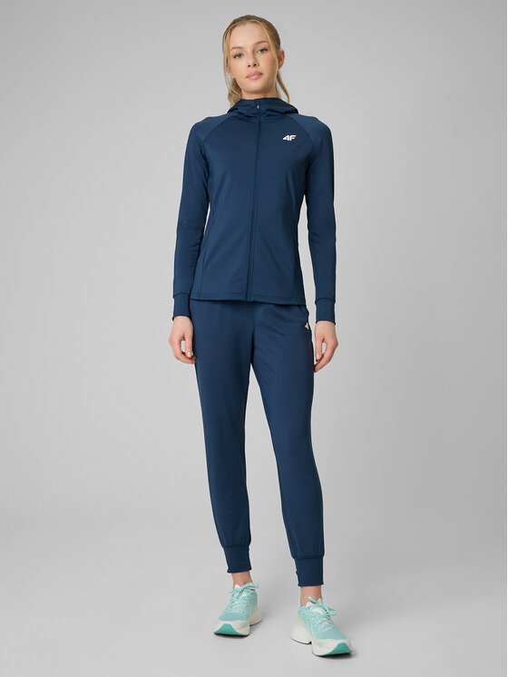 4F 4F Spodnie dresowe BASIC+ Turkusowy Regular Fit