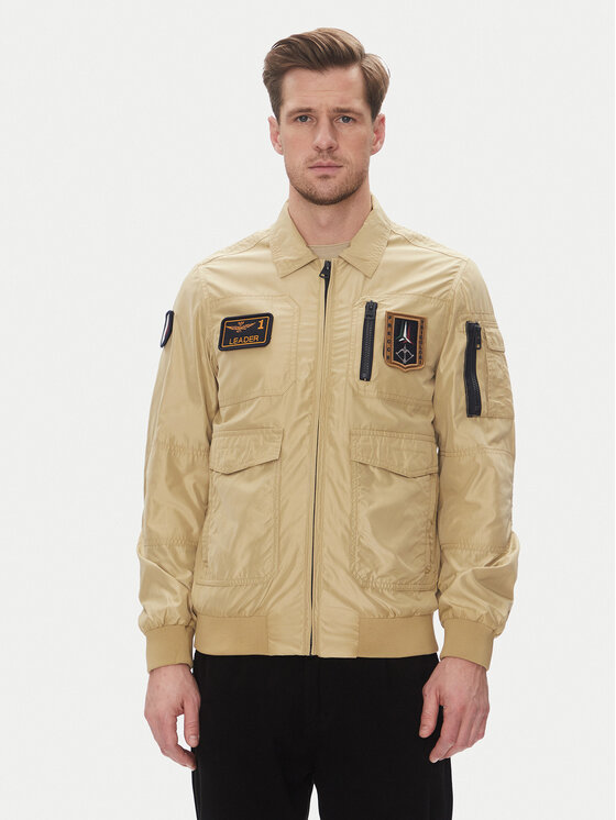 Aeronautica Militare Prechodná bunda 251AB2071CT3081 Béžová Regular Fit