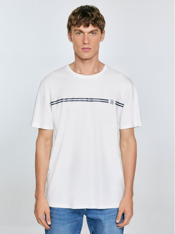 BIG STAR BIG STAR T-Shirt MISSER Biały Oversize