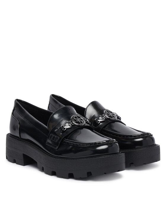 Guess Guess Лофери FLFYAA ELE14 Чорний