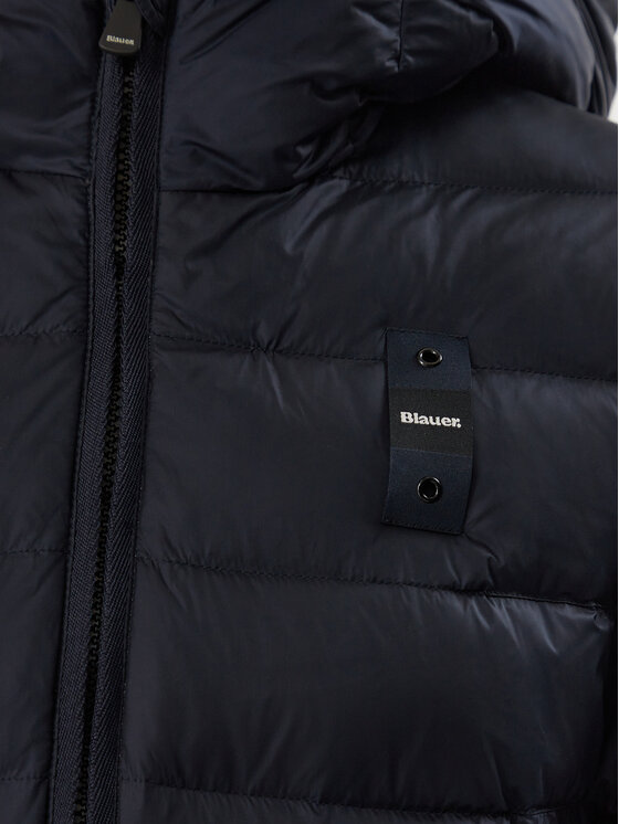 Blauer Blauer Daunenjacke Agnes 26WBLDK03039 006047 Dunkelblau Slim Fit