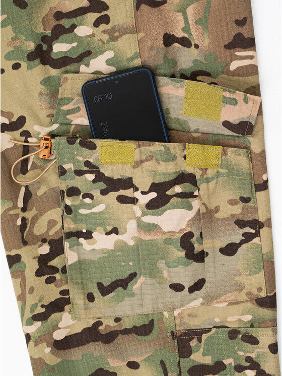 Jigga Wear Jigga Wear Spodnie cargo Bojówki Camo Moro Wojskowe Militarne Taktyczne Armia USA RipStop 129988 Beżowy Regular Fit