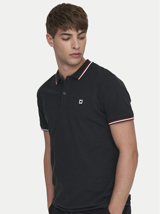 Only & Sons Only & Sons Polo Fletcher 22024827 Granatowy Regular Fit