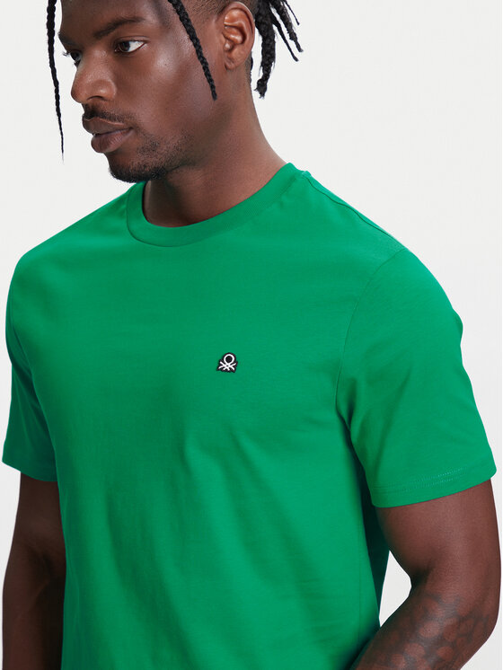 United Colors Of Benetton United Colors Of Benetton Тишърт 3MI5J1AF7 Зелен Regular Fit