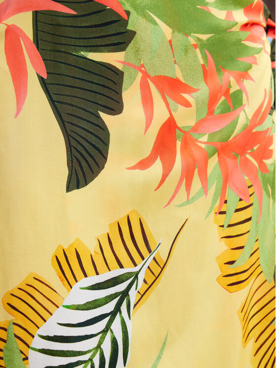 Desigual Desigual Letné šaty Tropical Leaves 24SWMW13 Farebná Regular Fit