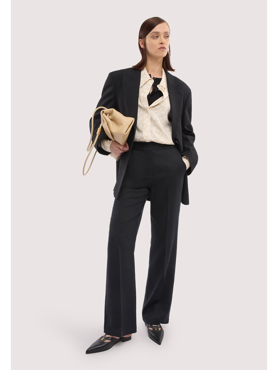Trussardi Trussardi Spodnie materiałowe P269A202388N033 Czarny Over Fit