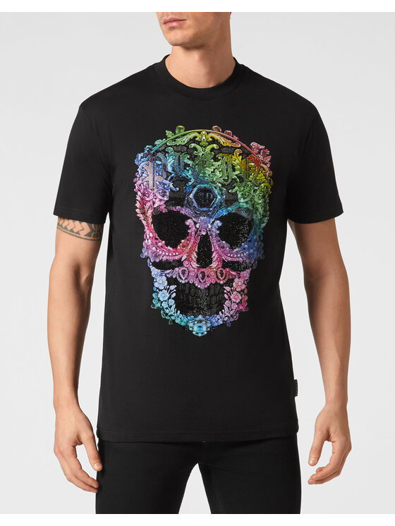 PHILIPP PLEIN PHILIPP PLEIN T-Shirt 223 Czarny Regular Fit