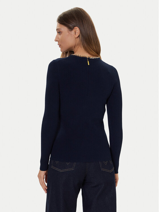 MICHAEL Michael Kors MICHAEL Michael Kors Sveter MF561CJ33D Tmavomodrá Slim Fit
