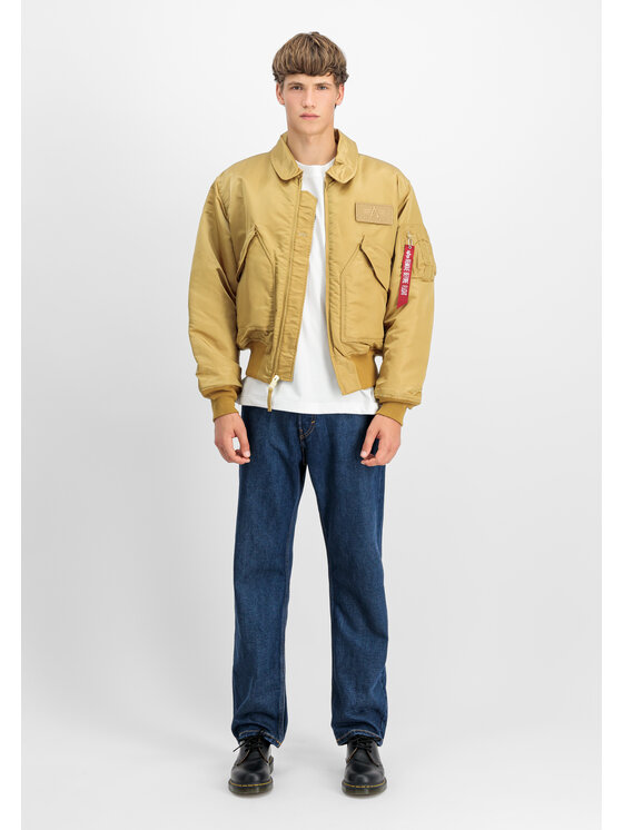 Alpha Industries Alpha Industries Kurtka bomber CWU-45 Heritage Bomber Jacket Złoty Core Fit