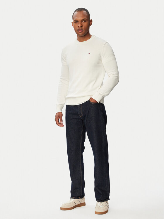 Tommy Jeans Tommy Jeans Džemper Essential DM0DM22853 Bijela Slim Fit