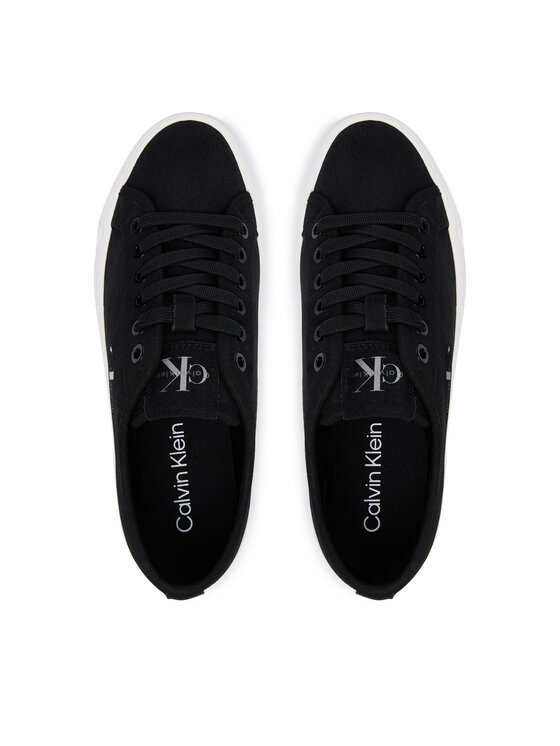Calvin Klein Calvin Klein Сникърси Vulc Flatf Laceup Suede HW0HW03088 Черен