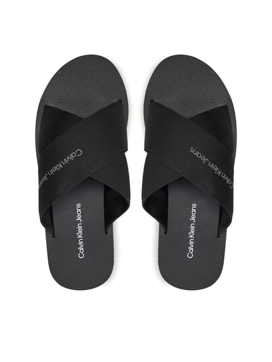 Calvin Klein Jeans Pantoletten Cross Sandal Slipon Rp In Btw 
