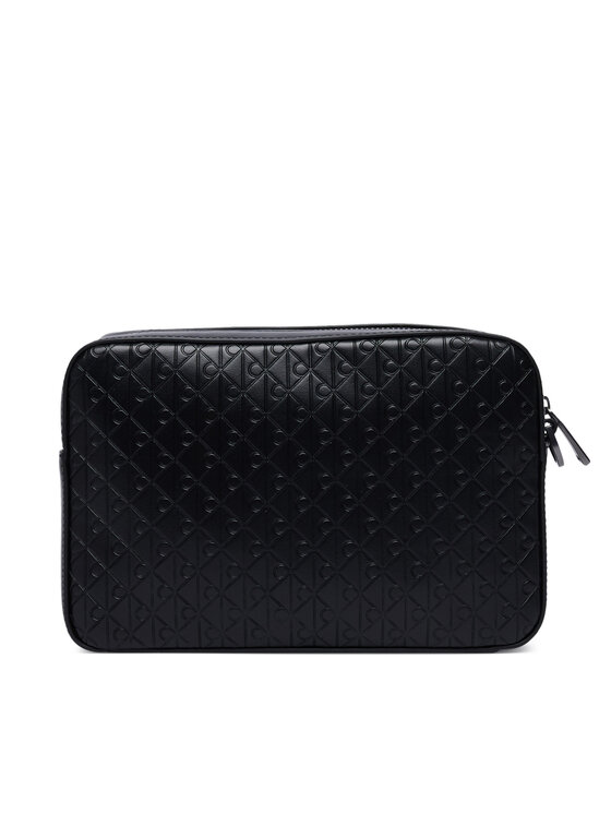 Calvin Klein Calvin Klein Maža rankinė Refined Emblem Mix Pouch W/ Hand LV04D1369G Juoda