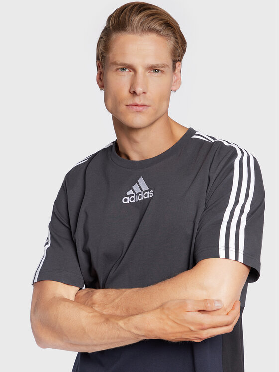 T-shirt Essentials Colorblock HK2881 Grigio