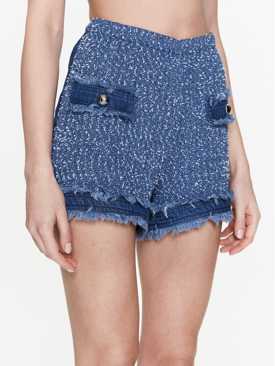 Pinko Bavlnené šortky 100405 A0I3 Modrá Regular Fit