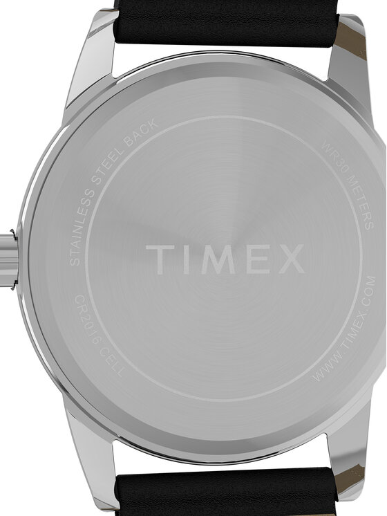 Timex Timex Ročna ura Easy Reader Classic TW2Y12800 Črna