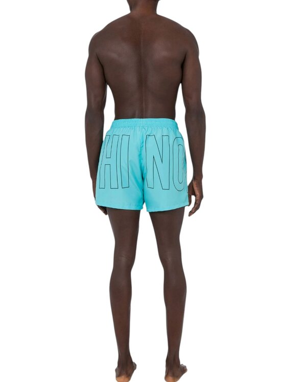 MOSCHINO MOSCHINO Pantaloncini costume - Moschino - light logo Turchese Regular Fit