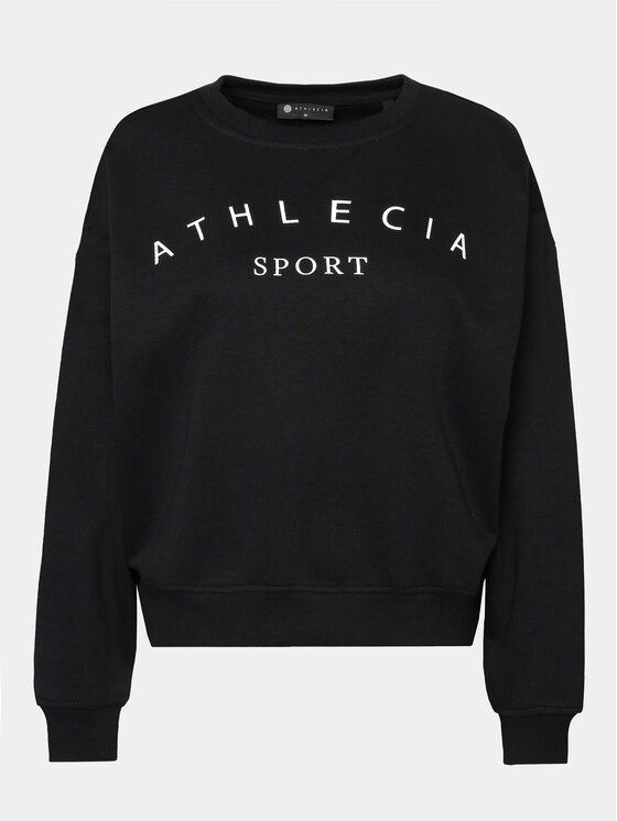 Athlecia Athlecia Pulóver Asport W Crew Neck EA233346 Fekete Regular Fit