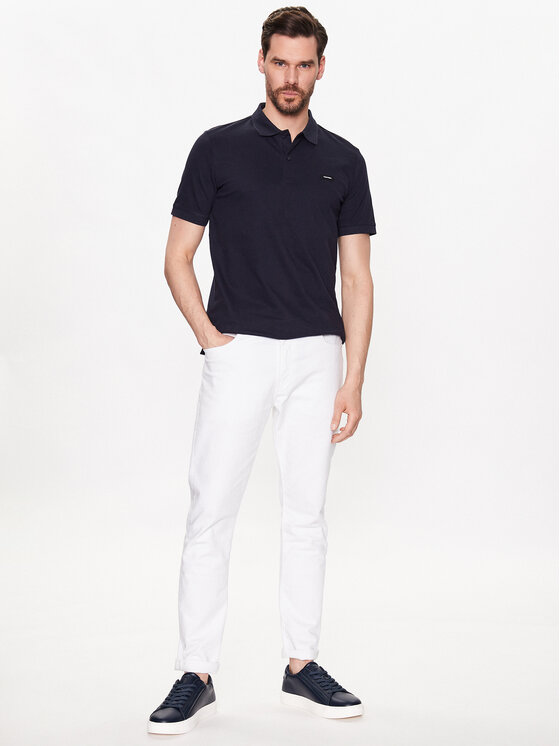 Calvin Klein Calvin Klein Поло K10K111196 Cиній Slim Fit
