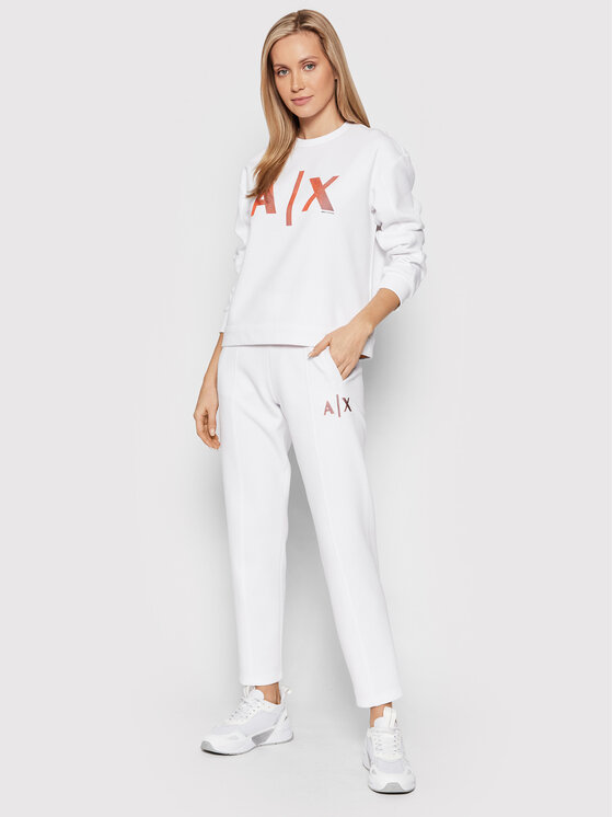 Armani Exchange Armani Exchange Mikina 3LYM79 YJ9UZ 1100 Biela Regular Fit
