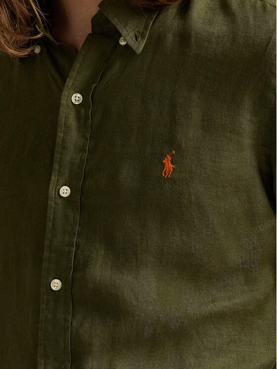 Polo Ralph Lauren Polo Ralph Lauren Cămașă 710968915006 Kaki Slim Fit