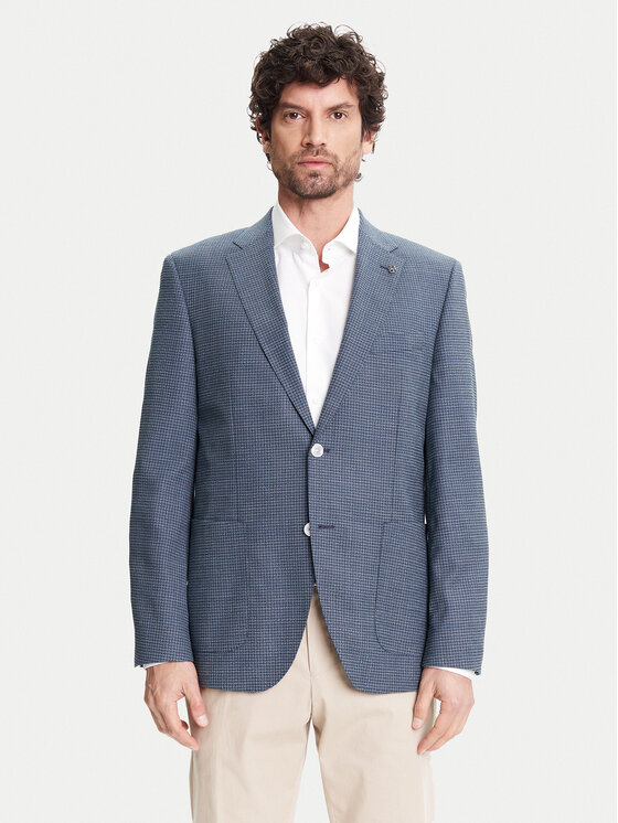BOSS Sako H-Janson-FL 50545859 Tmavomodrá Regular Fit