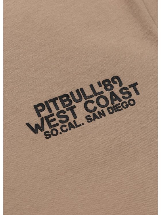 PITBULL PITBULL T-Shirt Koszulka męska DRIVING 3XL Beżowy Regular Fit
