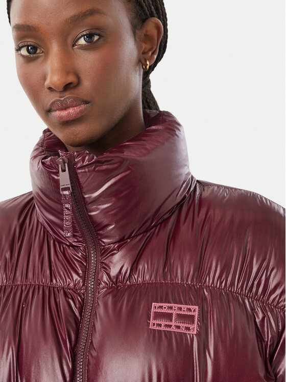 Tommy Jeans Tommy Jeans Пухено яке Shiny DW0DW23423 Виолетов Regular Fit