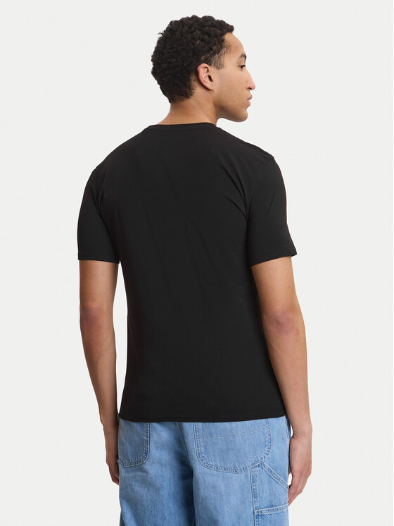 Guess Guess Tricou F6GI09 J1314 Negru Slim Fit