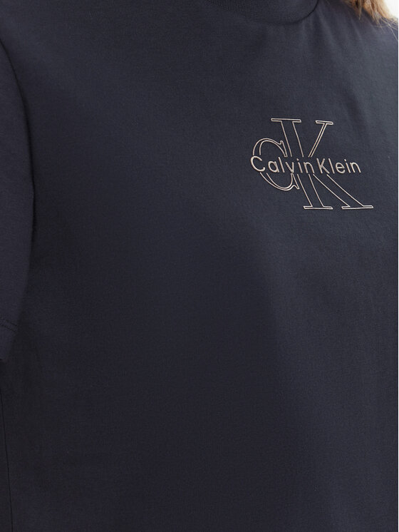 Calvin Klein Jeans Calvin Klein Jeans Tricou Classic Monologo LV047D873G Bleumarin Regular Fit