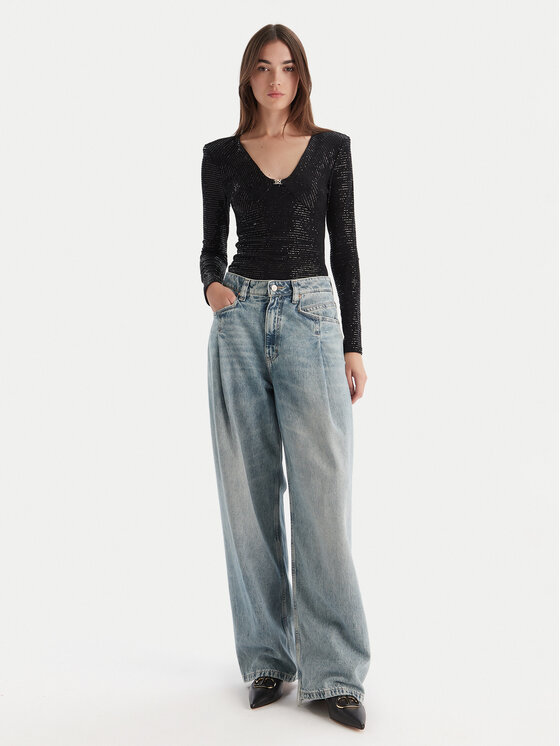 HUGO HUGO Боді Dammery 50546238 Чорний Slim Fit