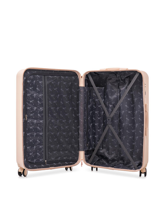 Semi Line Semi Line Μεσαία Βαλίτσα T5724-3 Εκρού