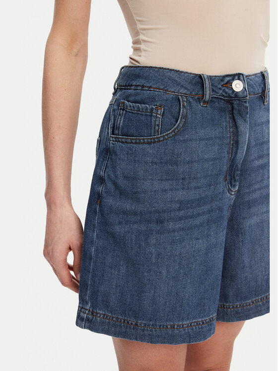 French Connection French Connection Pantaloni scurți de blugi 79FZG Albastru Boyfriend Fit
