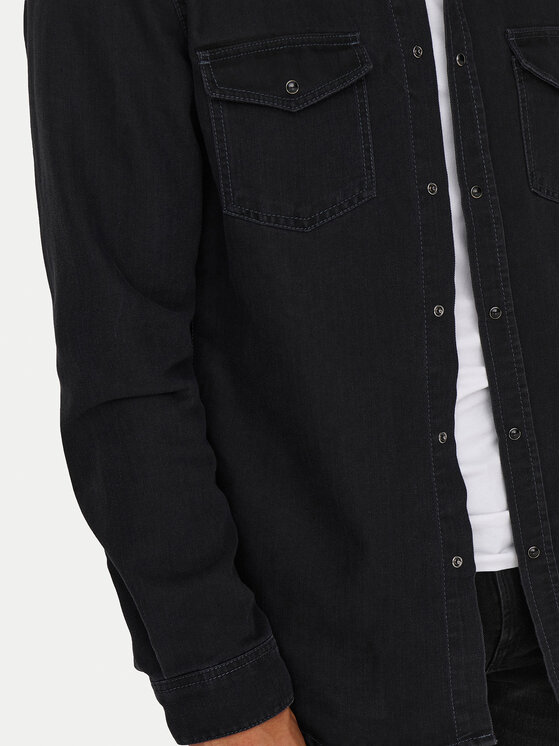 Only & Sons Only & Sons traper košulja Bane 22023247 Siva Regular Fit