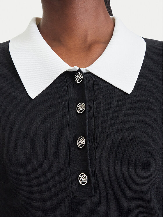 KARL LAGERFELD KARL LAGERFELD Trikotāžas kleita B4W13054 Melns Regular Fit