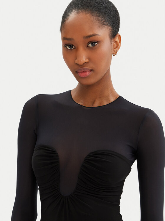 PINKO PINKO Боди Beccaccia 104998 A2GS Черен Slim Fit
