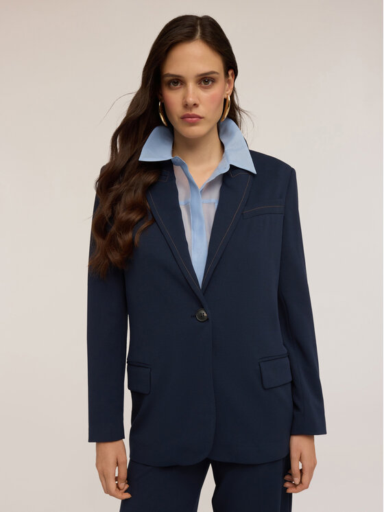 Motivi Motivi Giacca di transizione Q026W000043N034 Blu Regular Fit