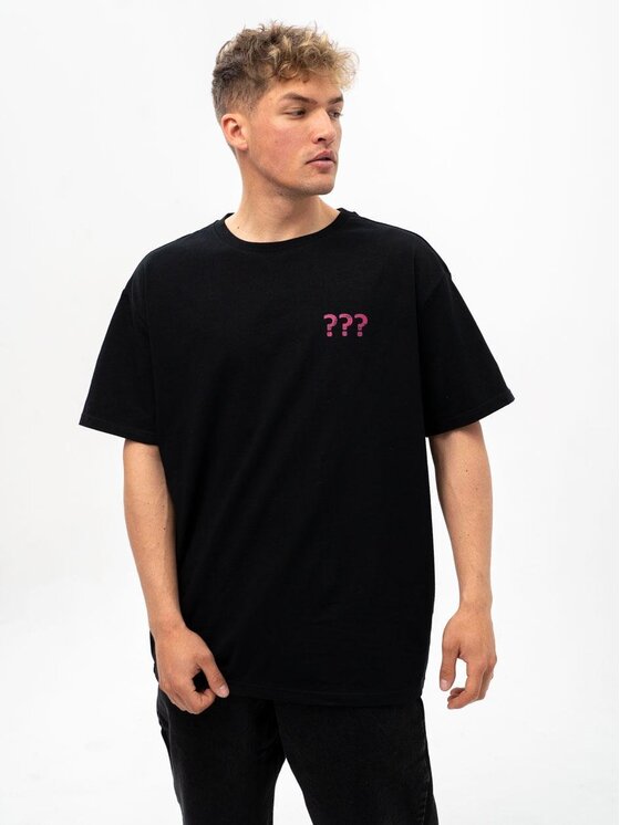 Point X Point X T-Shirt Koszulka Z Krótkim Rękawem Oversize Męska Czarna Point X Mystery L Czarny Oversize