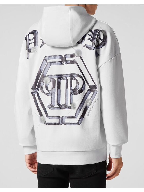 PHILIPP PLEIN PHILIPP PLEIN Felpa 821 Bianco Regular Fit