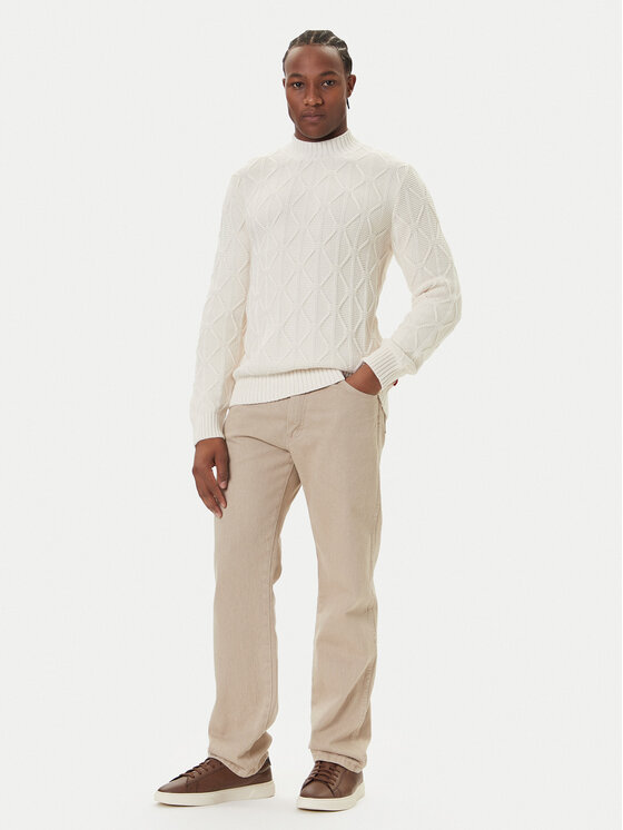 JOOP! Jeans JOOP! Jeans Sweter 15 JJK-18Floriano 30047403 Écru Modern Fit