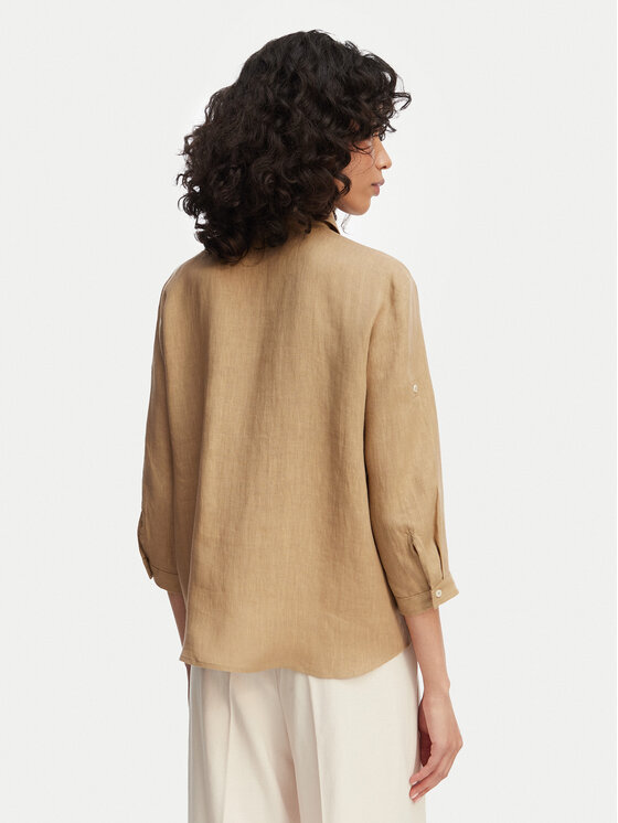 Marella Marella Camicia Girello 2615111122 Beige Regular Fit