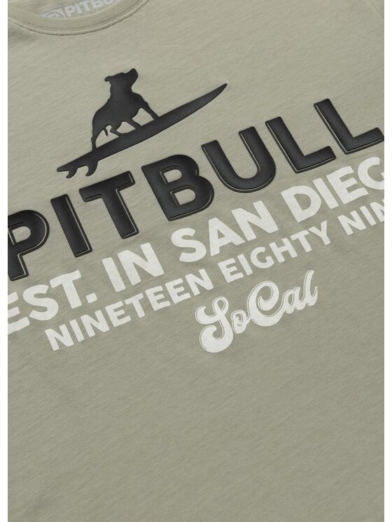 PITBULL PITBULL T-Shirt Koszulka męska SURFING DOG XL Szary Regular Fit